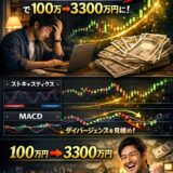 【FXで5年間負け続けた私が黒字化】MACDとストキャスで月100万→3300万円にした具体手法